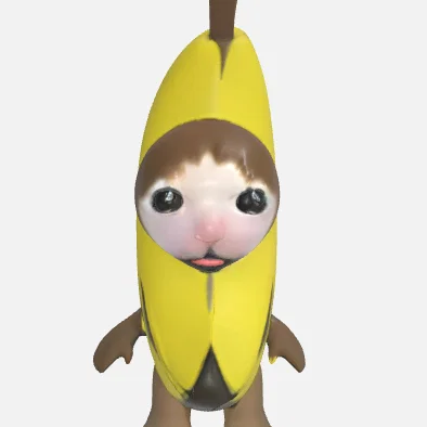 Mô hình Banana Cat (Mèo Chuối) 3D siêu đáng yêu cho tín đồ meme