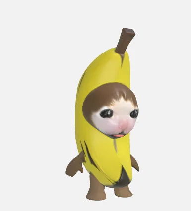 Mô hình Banana Cat (Mèo Chuối) 3D siêu đáng yêu cho tín đồ meme - Image 2