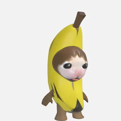 Mô hình Banana Cat (Mèo Chuối) 3D siêu đáng yêu cho tín đồ meme