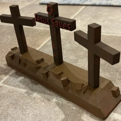 Mô hình in 3D Easter Cross - Thập tự giá trang trí mùa Phục sinh