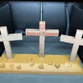Mô hình in 3D Easter Cross - Thập tự giá trang trí mùa Phục sinh - Thumbnail 6
