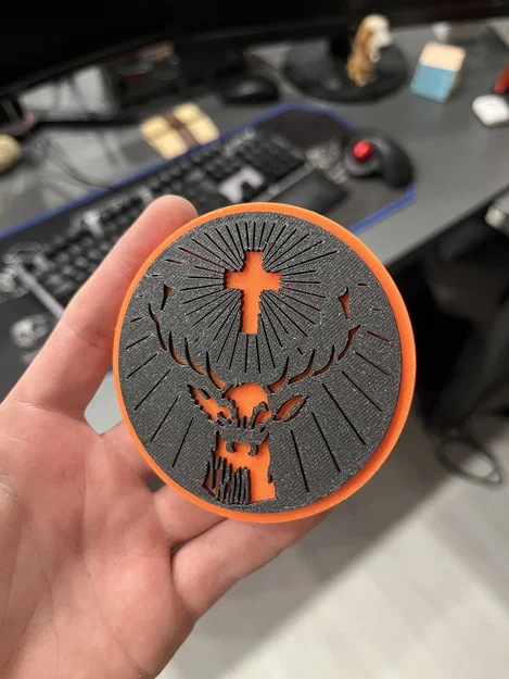 Đế lót ly hình logo Jägermeister - Image 2