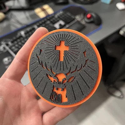 Đế lót ly hình logo Jägermeister
