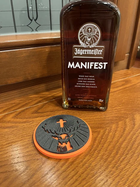 Đế lót ly hình logo Jägermeister - Image 3