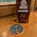 Đế lót ly hình logo Jägermeister - Thumbnail 3