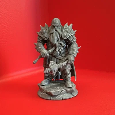 Mô hình Dwarf Cleric 32mm chi tiết cho game bàn cờ và sưu tầm