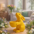 Mô hình 3D chú thỏ Phục sinh cầm giỏ trang trí đáng yêu - Thumbnail 1