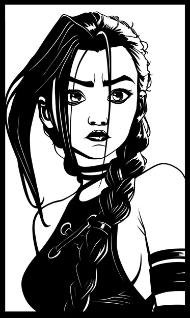 Tấm tranh treo tường nghệ thuật Jinx độc đáo cho không gian của bạn - Image 1