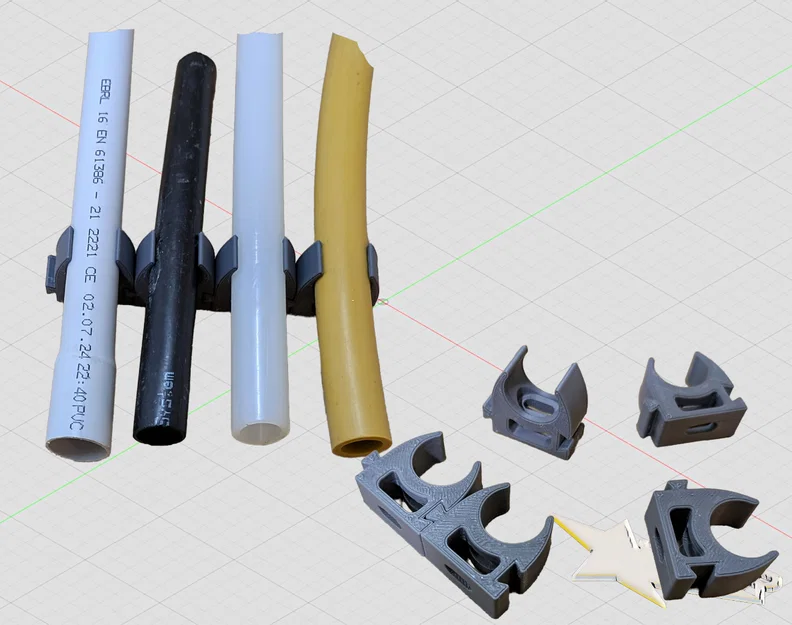 Kẹp giữ ống / Pipe clamp Ø16 mm - Image 1