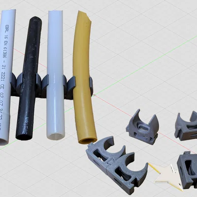 Kẹp giữ ống / Pipe clamp Ø16 mm