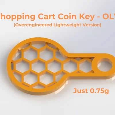 Chìa khóa mở xe đẩy siêu thị - OLV (Phiên bản siêu nhẹ, tối ưu hóa thiết kế)