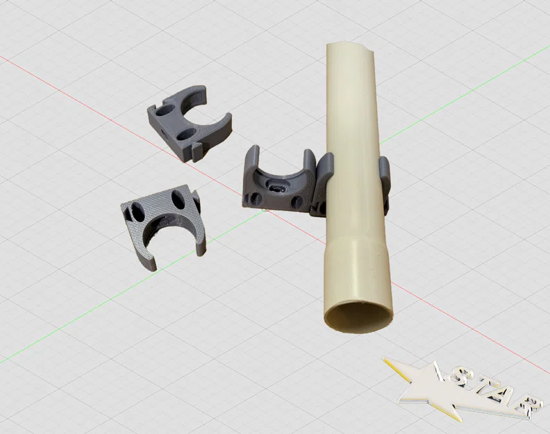 Kẹp ống nhựa (Pipe clamp) Ø25 mm - Image 1