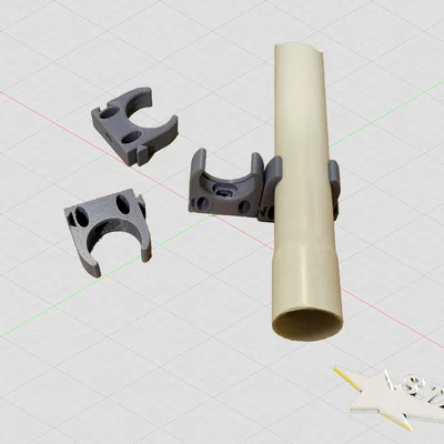 Kẹp ống nhựa (Pipe clamp) Ø25 mm