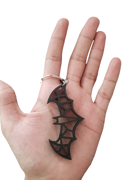 Móc Khóa Batman Wireframe – Thiết Kế 3D Độc Đáo Dành Cho Fan Và Người Sưu Tầm - Image 4