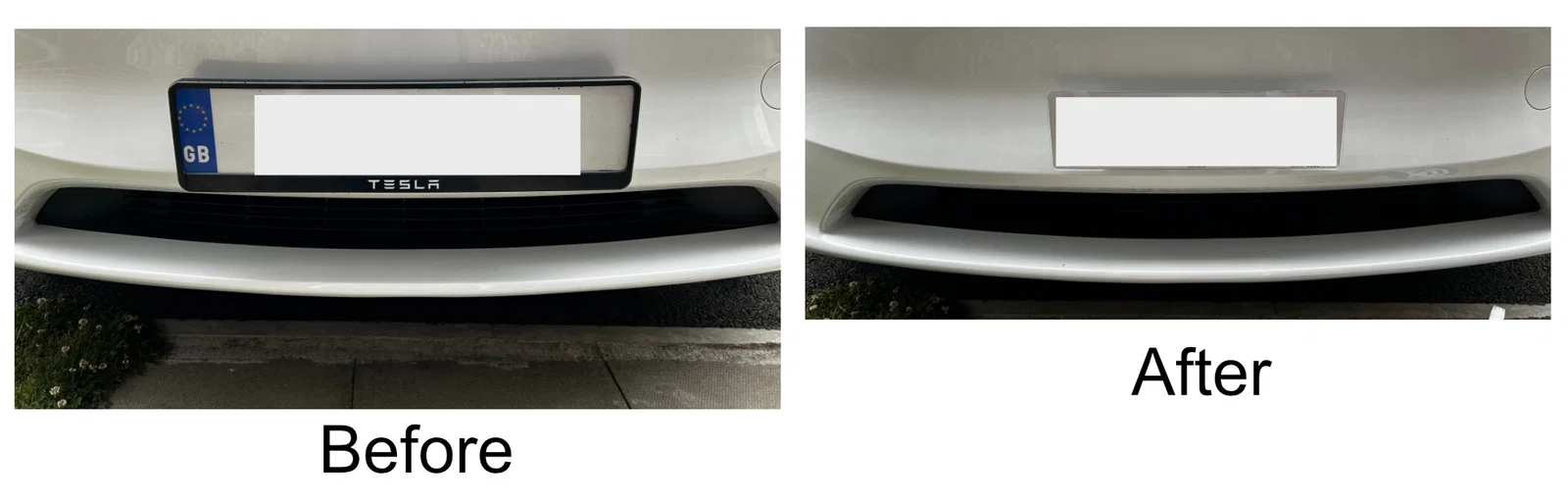 Đế gắn biển số trước nhỏ gọn cho Tesla Model Y (UK/EU) - Image 1