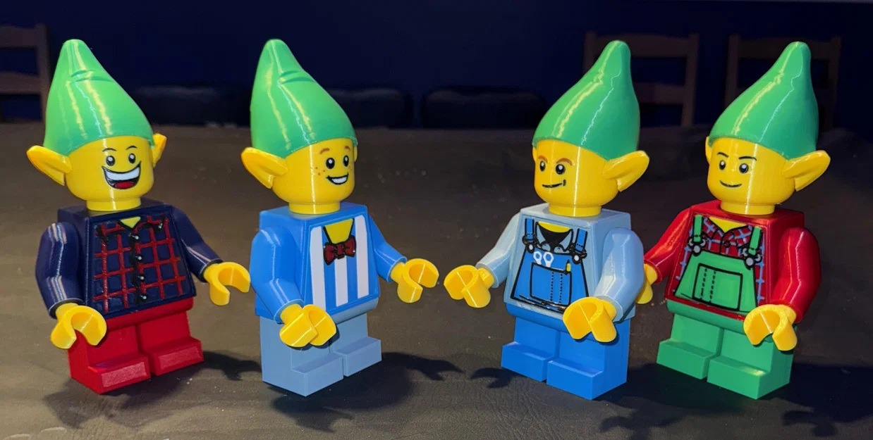 Mô hình Santa's Elves (Set 2) Brick MegaFigures (Tỉ lệ 5:1) - Image 4