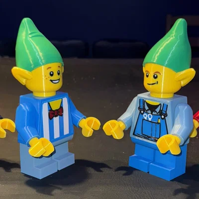 Mô hình Santa's Elves (Set 2) Brick MegaFigures (Tỉ lệ 5:1)