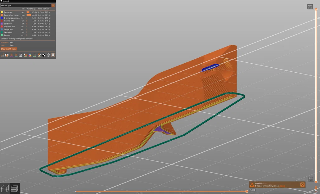 Giá đỡ PFTE cho MMU3 Spool Holder có khe luồn nhựa - Ít support - Image 4