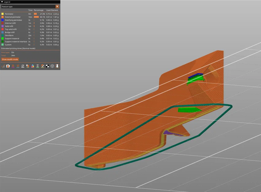 Giá đỡ PFTE cho MMU3 Spool Holder có khe luồn nhựa - Ít support - Image 6