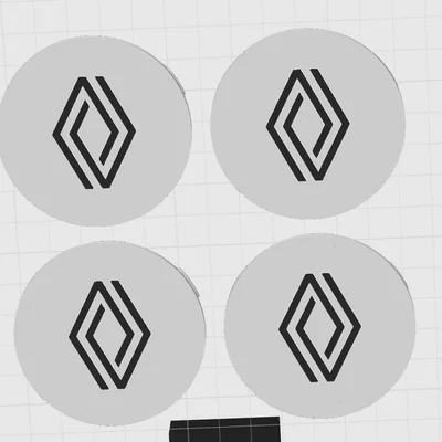 Nắp chụp mâm xe Renault RC Design cho Megane 4 (3D Printable)
