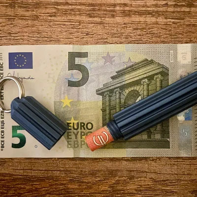 Móc khóa kiêm ống đựng tiền bí mật - Thiết kế 3D tiện lợi