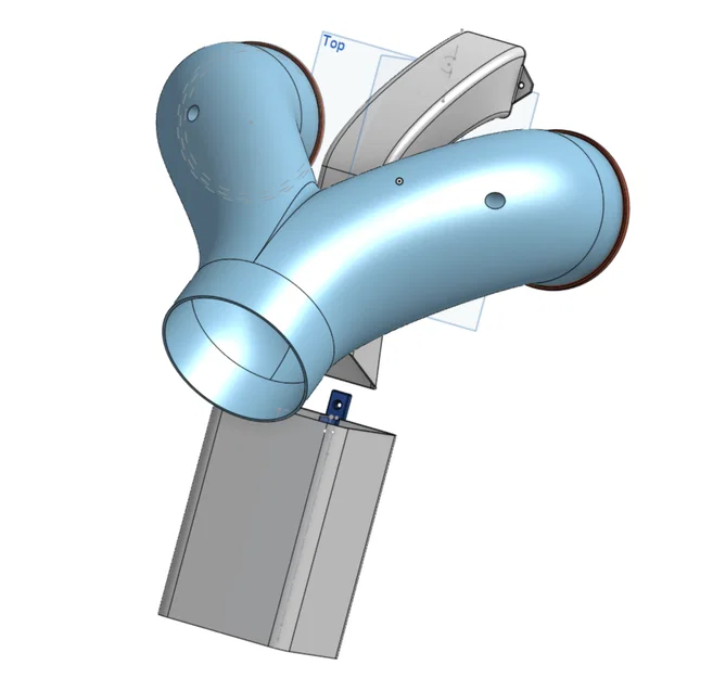 Máng dẫn rác, cửa thoát khí và thùng chứa rác cho máy in Creality K2 Plus - Image 1
