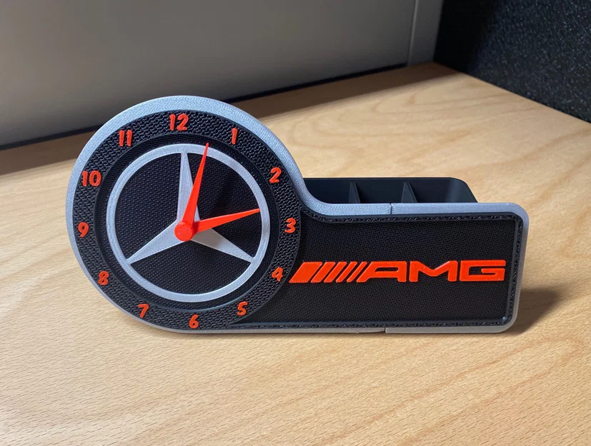 Mẫu đồng hồ MERCEDES AMG - Remix từ Maker World Clock - Image 1