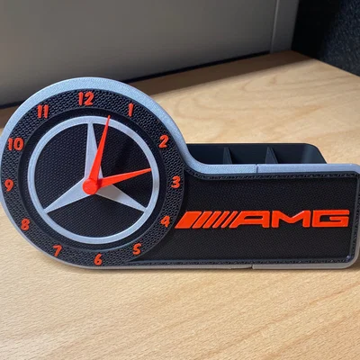 Mẫu đồng hồ MERCEDES AMG - Remix từ Maker World Clock