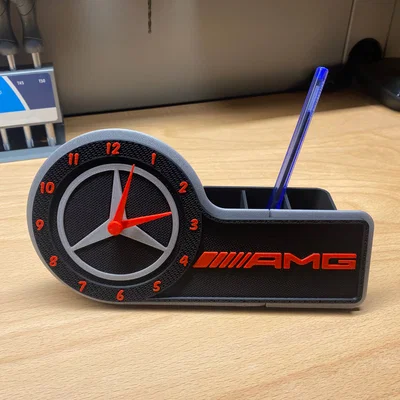 Mẫu đồng hồ MERCEDES AMG - Remix từ Maker World Clock