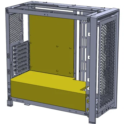 Bộ file khung che nguồn PSU và khay bo mạch chủ cho Frame 4000D (Dạng trống)