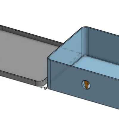 Hộp đựng đồ tham số (parametric) có nắp (Onshape)