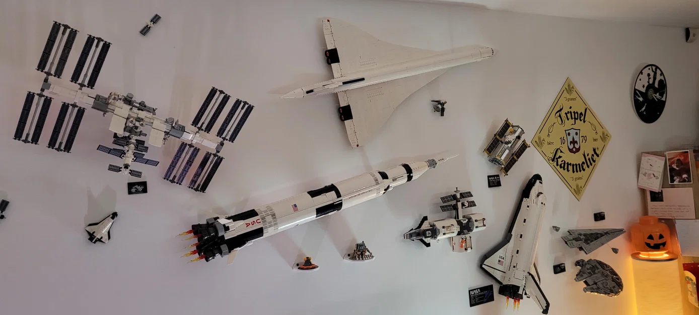 Giá treo tường in 3D cho mô hình Lego Concorde 10318 - Image 4