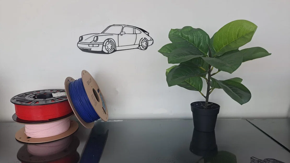 Mô hình trang trí tường xe Porsche - Thiết kế tinh tế cho tín đồ tốc độ - Image 1