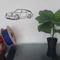 Mô hình trang trí tường xe Porsche - Thiết kế tinh tế cho tín đồ tốc độ - Thumbnail 1