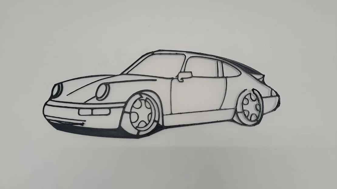 Mô hình trang trí tường xe Porsche - Thiết kế tinh tế cho tín đồ tốc độ - Image 2