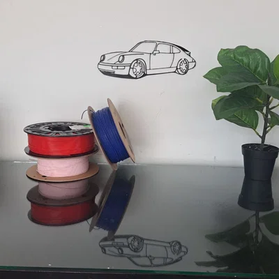 Mô hình trang trí tường xe Porsche - Thiết kế tinh tế cho tín đồ tốc độ