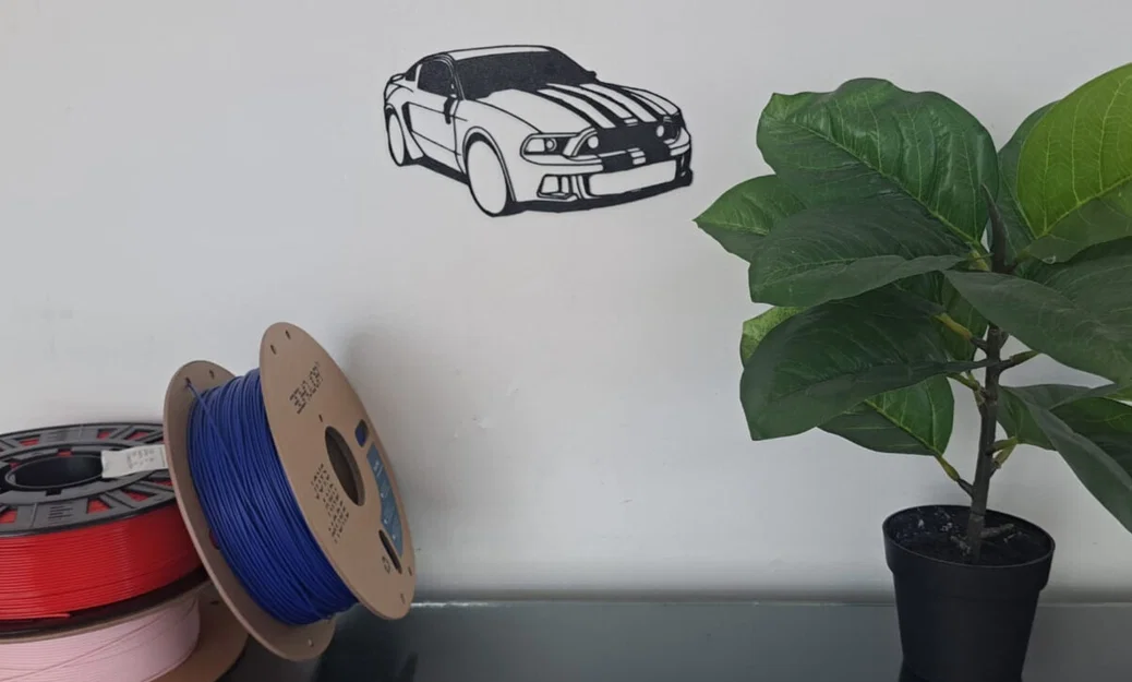 Mô hình trang trí tường xe Ford Mustang in 3D đẹp mắt - Image 1