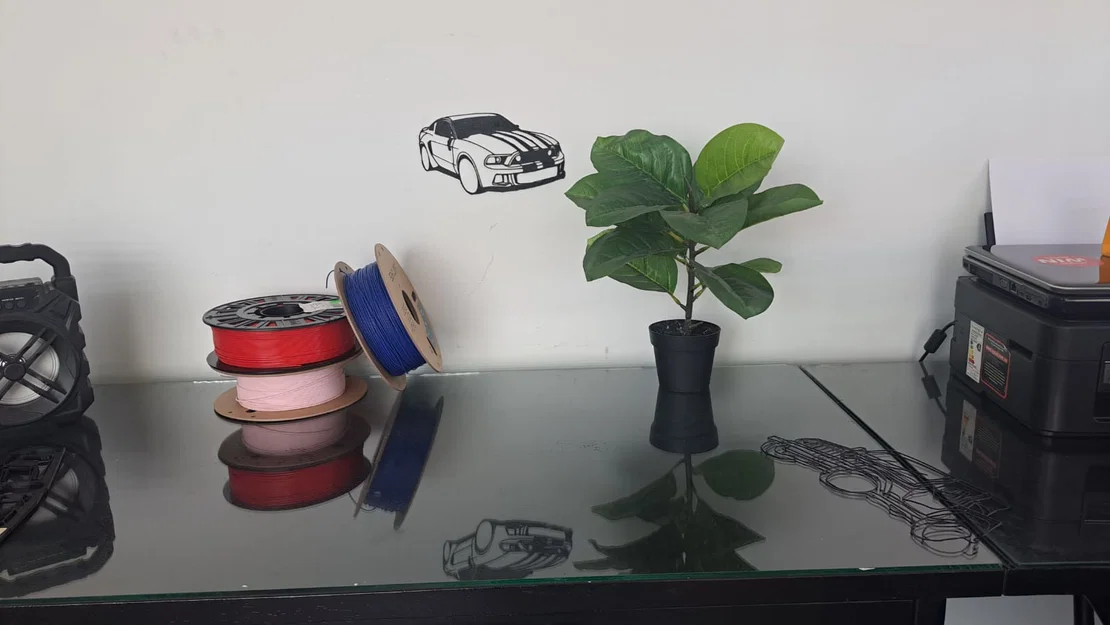 Mô hình trang trí tường xe Ford Mustang in 3D đẹp mắt - Image 3