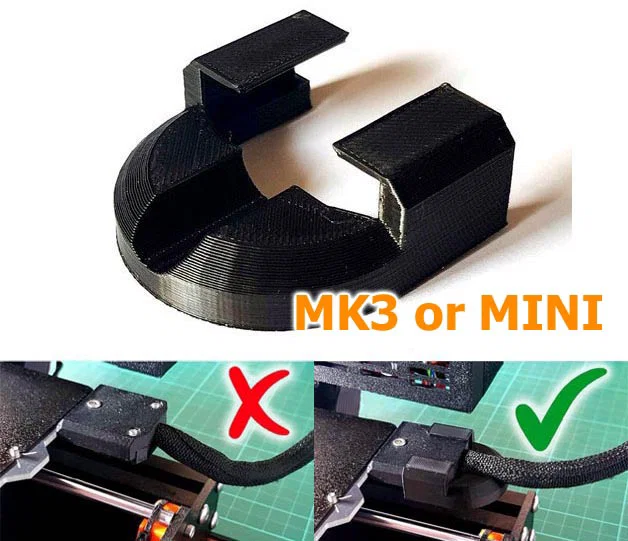Giá đỡ cáp bàn nhiệt cho MK3 hoặc MINI (Kẹp nhanh) - Image 1