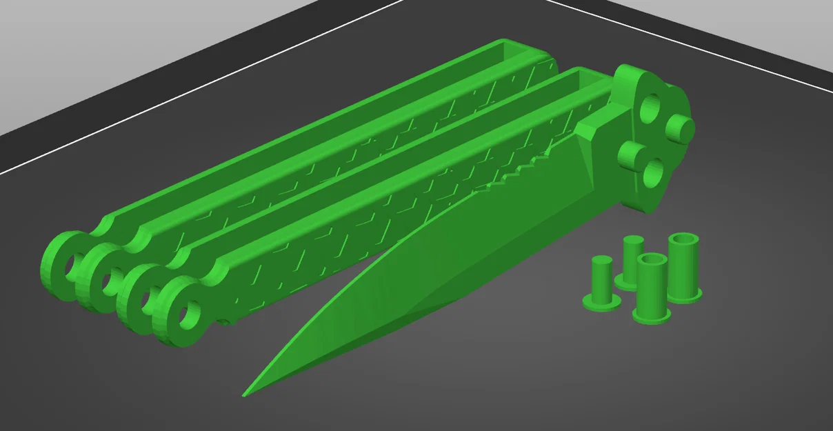 Mô hình dao bướm 3D (Butterfly Knife) tập luyện độc đáo - Image 2