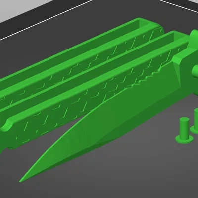 Mô hình dao bướm 3D (Butterfly Knife) tập luyện độc đáo