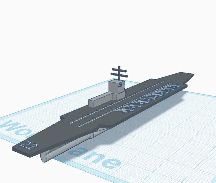 Mô hình tàu sân bay 3D độc đáo để trang trí bàn làm việc - Image 1