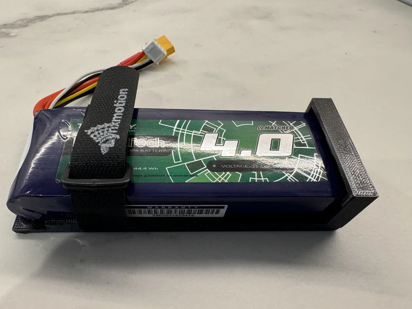 Giá đỡ pin Lipo - Parametric - OpenSCAD - Image 2