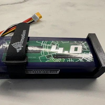 Giá đỡ pin Lipo - Parametric - OpenSCAD