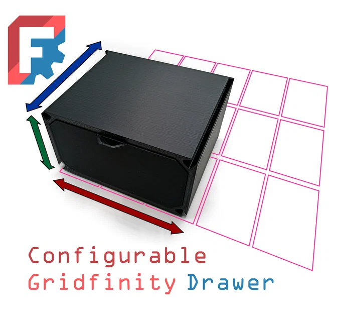 Hộc kéo Gridfinity tùy chỉnh - Thiết kế linh hoạt bằng FreeCAD! - Image 1