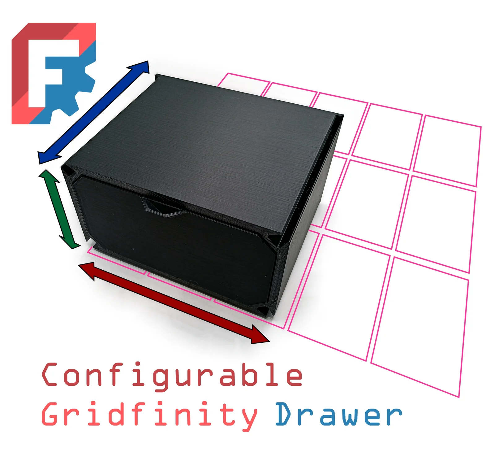 Hộc kéo Gridfinity tùy chỉnh - Thiết kế linh hoạt bằng Free… 1