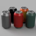 Mô hình lon nước ngọt (Drink Can) kích thước chuẩn cho in 3D - Thumbnail 3
