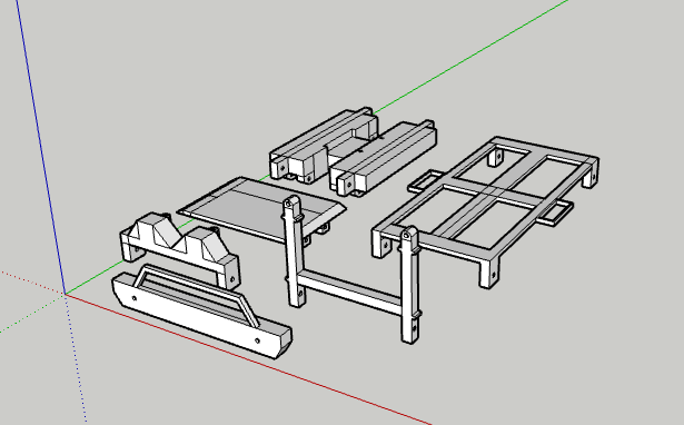 Bộ khung gầm (chassis) hoàn chỉnh cho Scx24 (đơn vị milimét) - Image 2