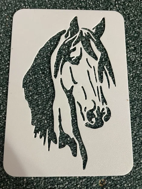 Bộ 4 khuôn hình con ngựa #2 - Mẫu stencil dùng để vẽ và tô màu - Image 1