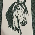 Bộ 4 khuôn hình con ngựa #2 - Mẫu stencil dùng để vẽ và tô màu - Thumbnail 1